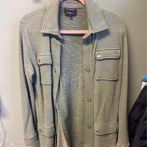 Green peace love world light weight coat. Size small